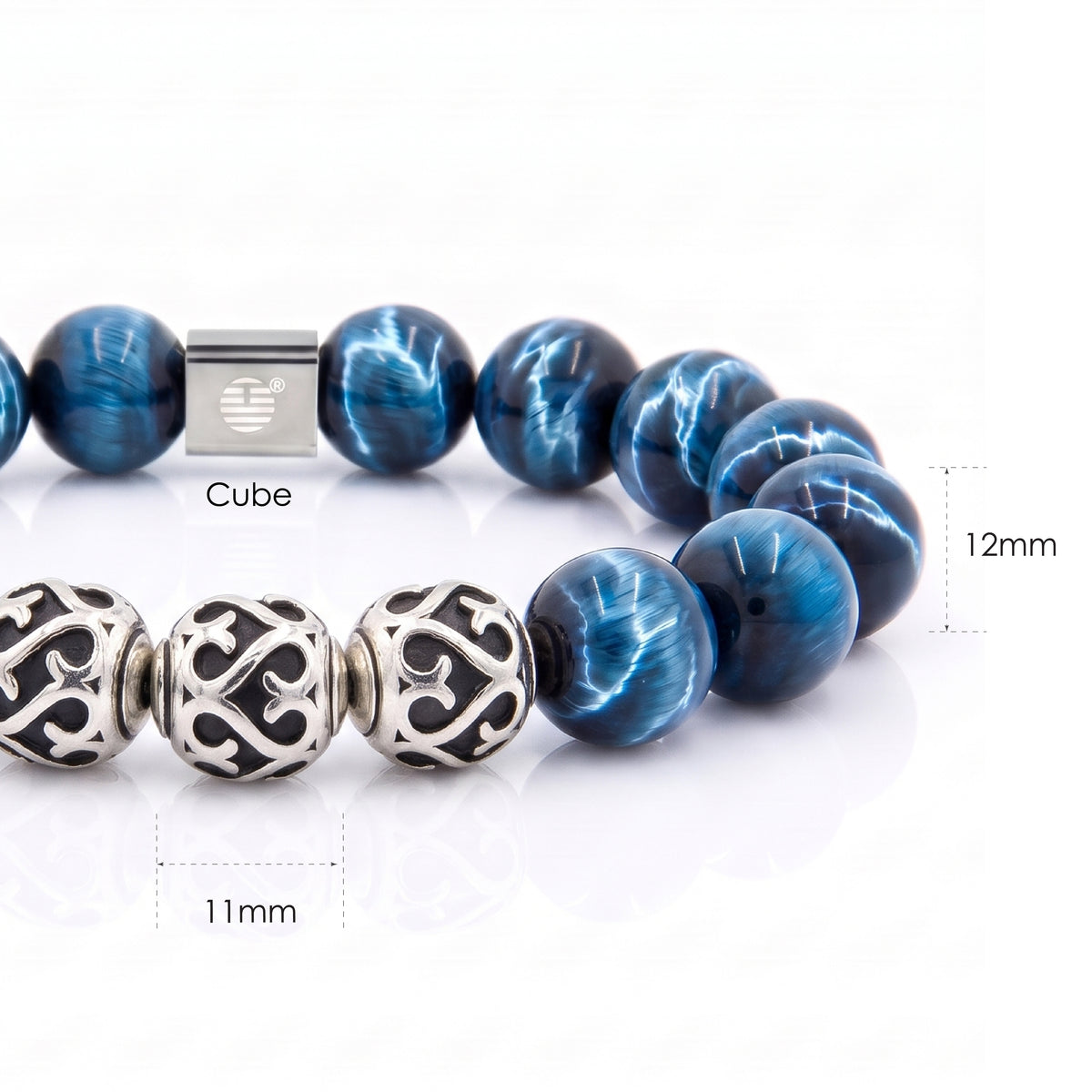 Bushido — Blue Tiger Eye (12mm)