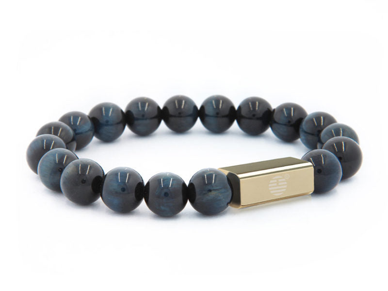 Blue Tiger Eye-Gold