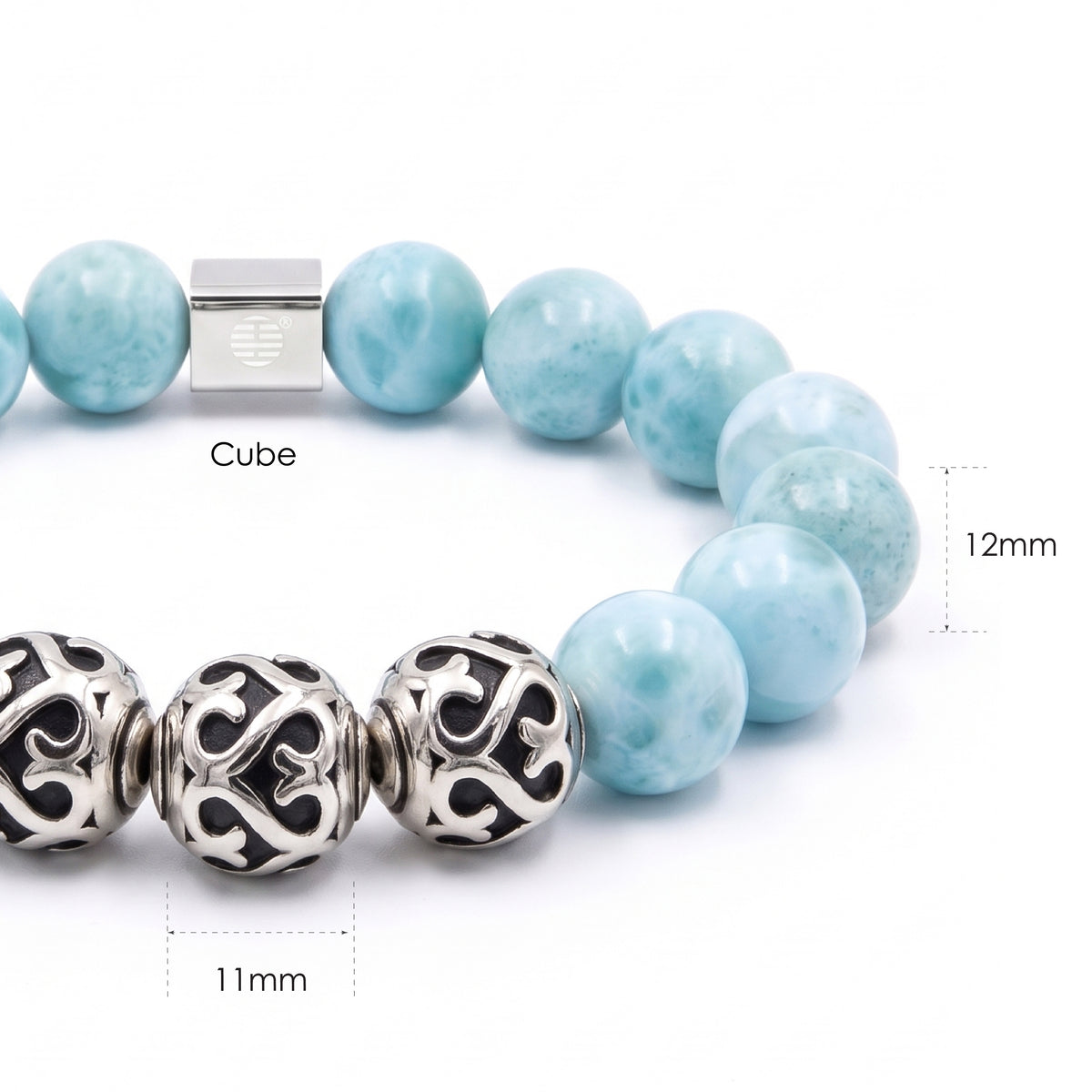 Bushido — Larimar (12mm)
