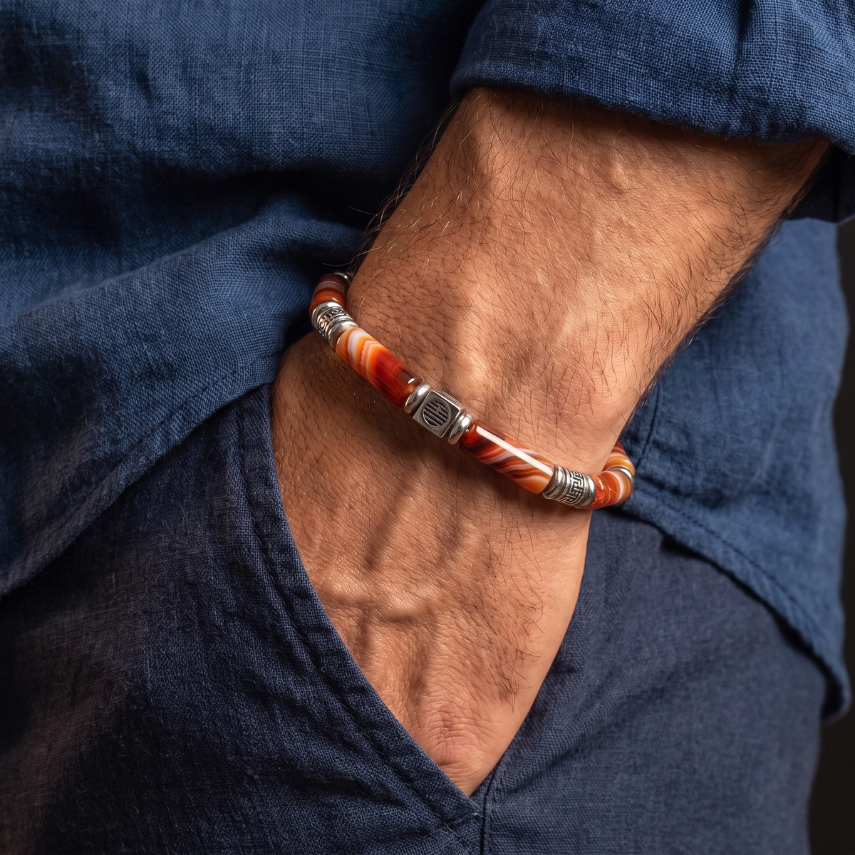 Urbanite — Crimson Banded Agate (CY)