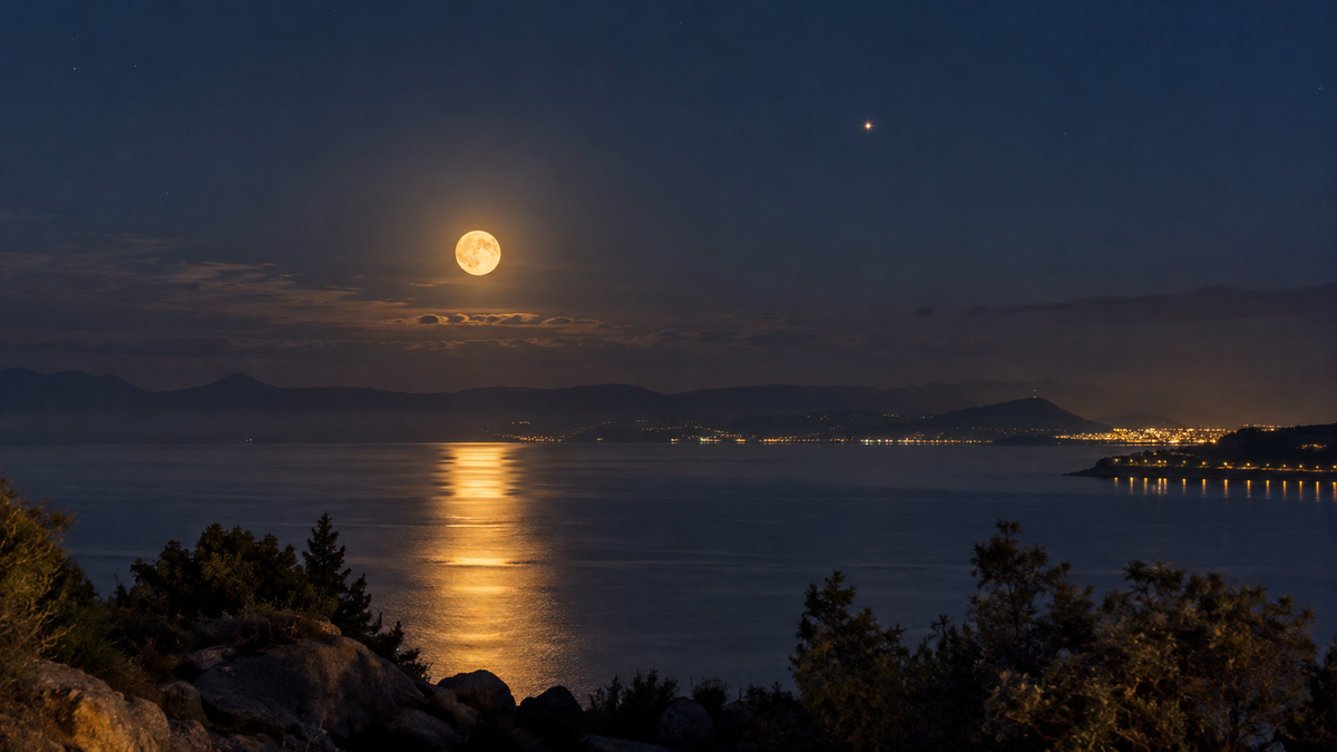 27 September 2026 — The Harvest Moon Meets Saturn