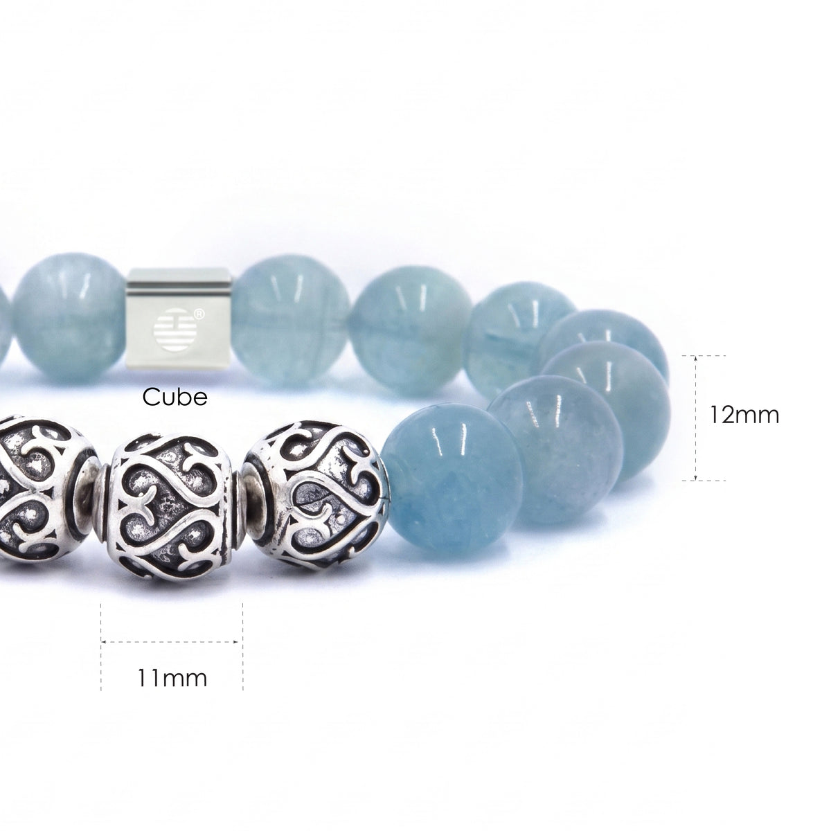 Bushido — Aquamarine (12mm)