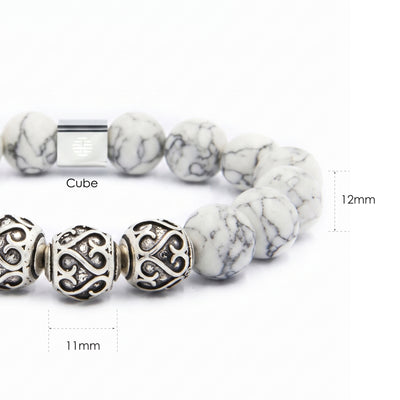 Bushido — Howlite (12mm)