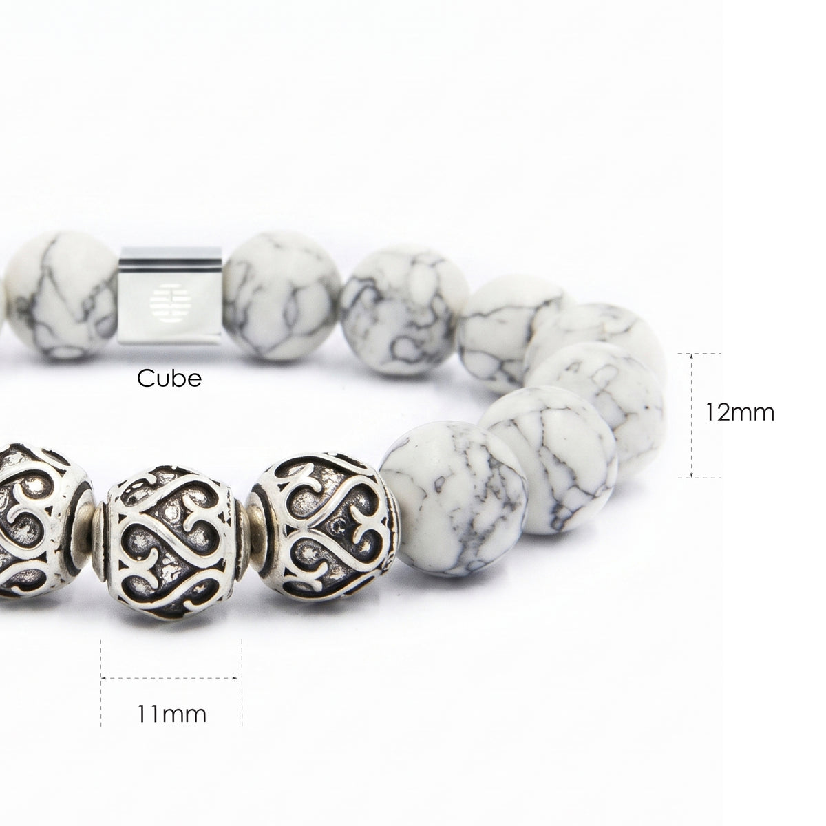 Bushido — Howlite (12mm)