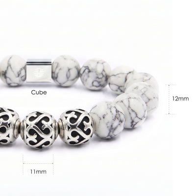 Bushido — Howlite (12mm)