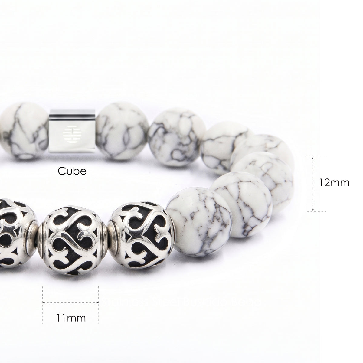 Bushido — Howlite (12mm)