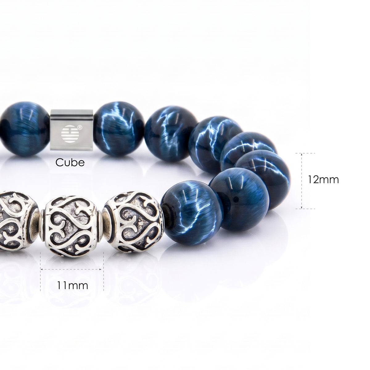 Bushido — Blue Tiger Eye (12mm)