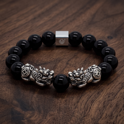 Black Onyx Twin Pixiu