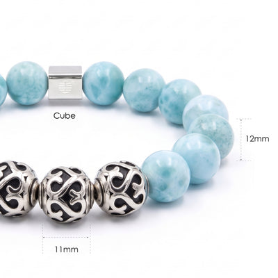 Bushido — Larimar (12mm)