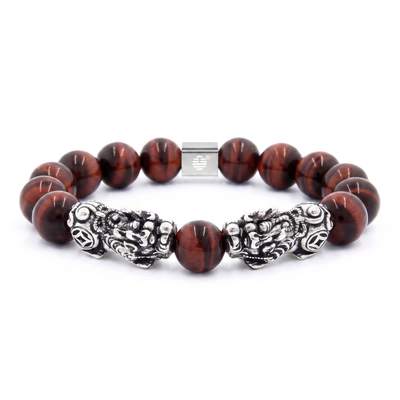 Red Tiger Eye Twin Pixiu