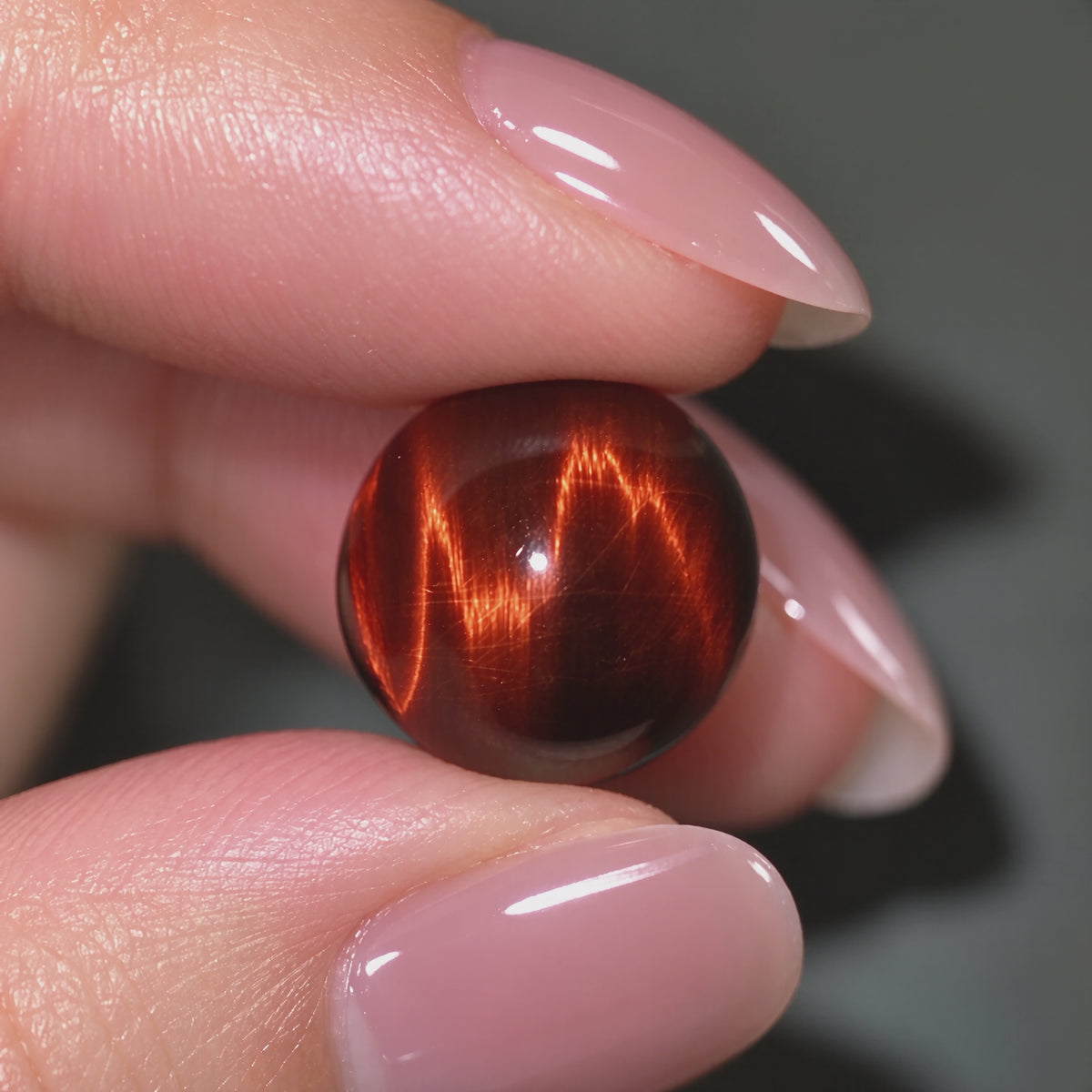Load video: Bushido — Red Tiger Eye (12mm)